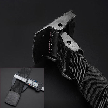 Men's Tactical Belt Non-Metallic Outdoor Sports Leisure Men's Belt Student Canvas Belt