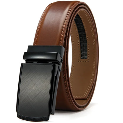 Mens Leather Belt Multiple Colors Automatic Available Belts Leisure Fashion Ratchet Belts for Men Pants Waistband