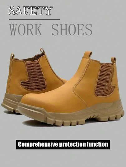 high-top Safety Shoes Men Steel Toe Protective Shoes With Anti Smash Anti Piercing Work Shoes Indestructible safety boots