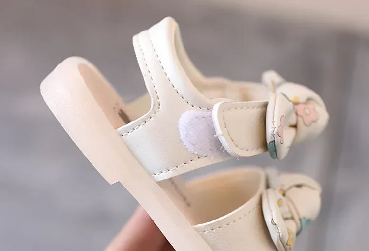 Summer Kids Sandals Cute Bow Baby Girl Shoes Soft Bottom First Walkers Princess Sandals