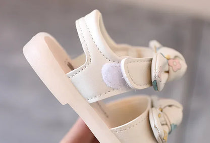 Summer Kids Sandals Cute Bow Baby Girl Shoes Soft Bottom First Walkers Princess Sandals
