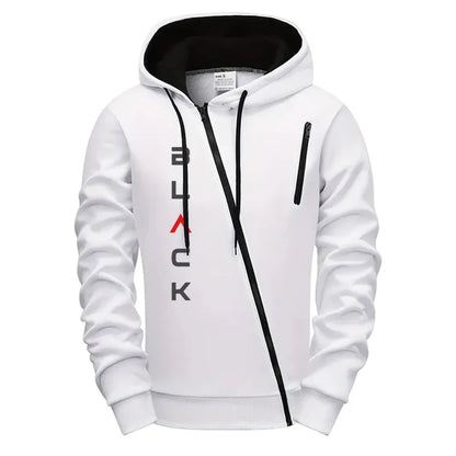 2025 Hot Sale Mens Tracksuit Hoodie Sweatpants Black Letter Print Zipper Jacket Jogger Pants Autumn Winter Casual Fashion Outfit