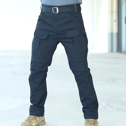 summer Multi-pocket Work Tactical Pants Men Outdoor Waterproof Sports Hiking Climbing Pants Combat Military Cargo Trousers
