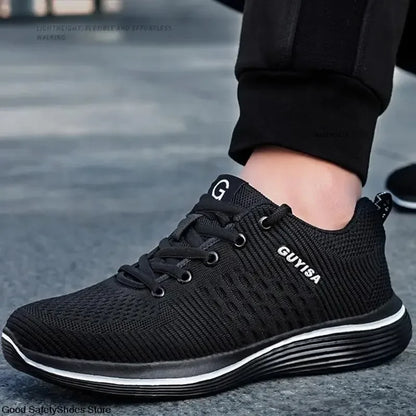 Steel Toe Safety Shoes  Anti Smashing Lightweight Work Sports Shoes  Indestructible Breathable Work Safety Shoes  Men's Comfort