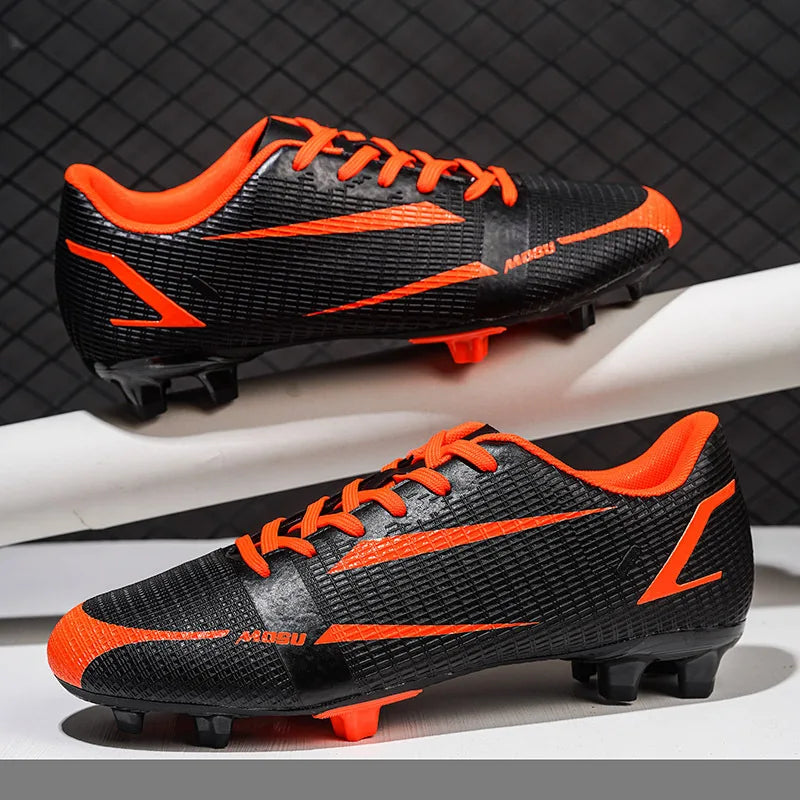 New Outdoor Men Soccer Shoes Adult Cleats Long Spikes Football Boots Training Sport Footwear Sneakers Non Slip Training Unisex