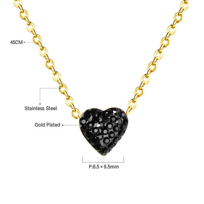 Heart Star Moon Pendant Necklaces Tiny Charms Stainless Steel Choker Women/Girls Y2K Sweater Boho Jewelry Collares