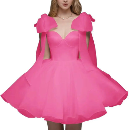 Short Wedding Dresses for Bride Organza Sweetheart 2026 Ball Gown for Women Puffy Homecoming Dresses Party Evening Dresses