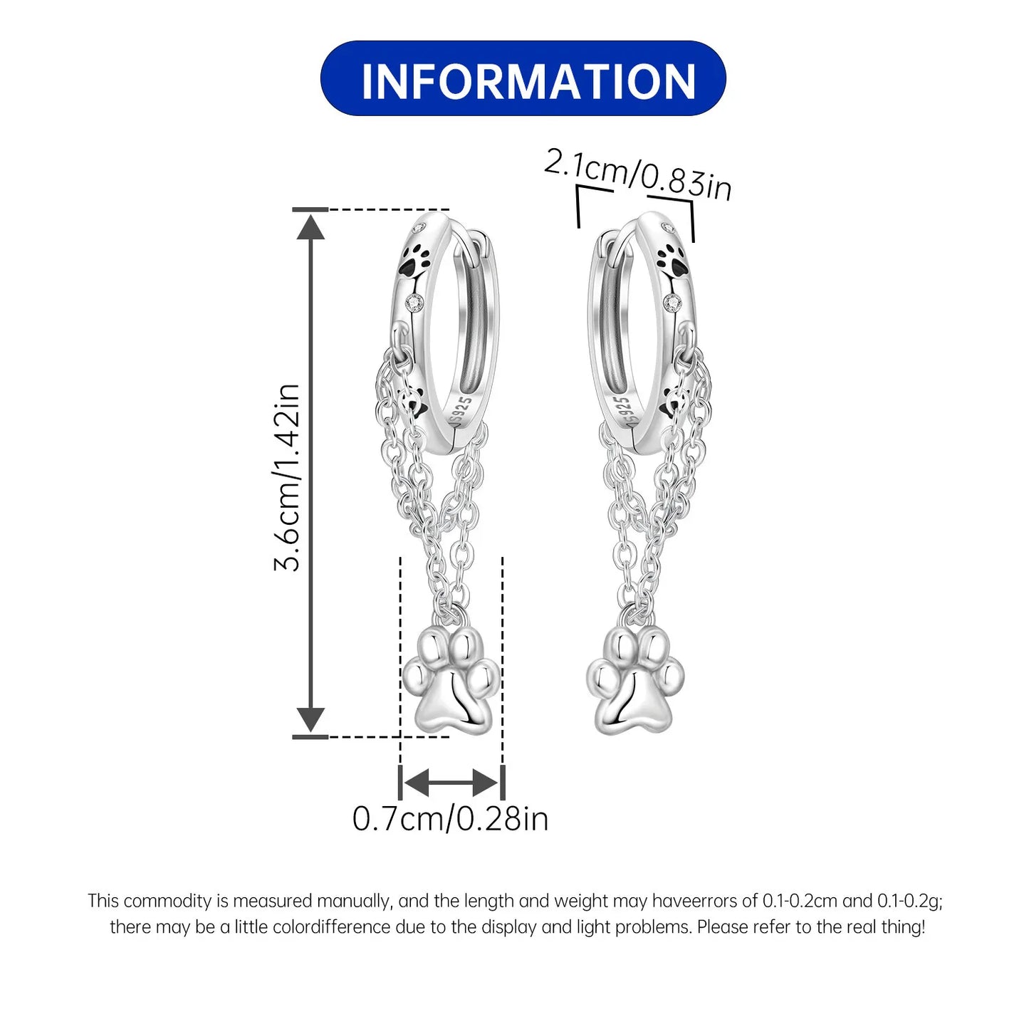 925 Sterling Silver Multi Layer Starry Tassel Drop Earrings Women Earrings Charm Trend Versatile Party Jewelry Gifts