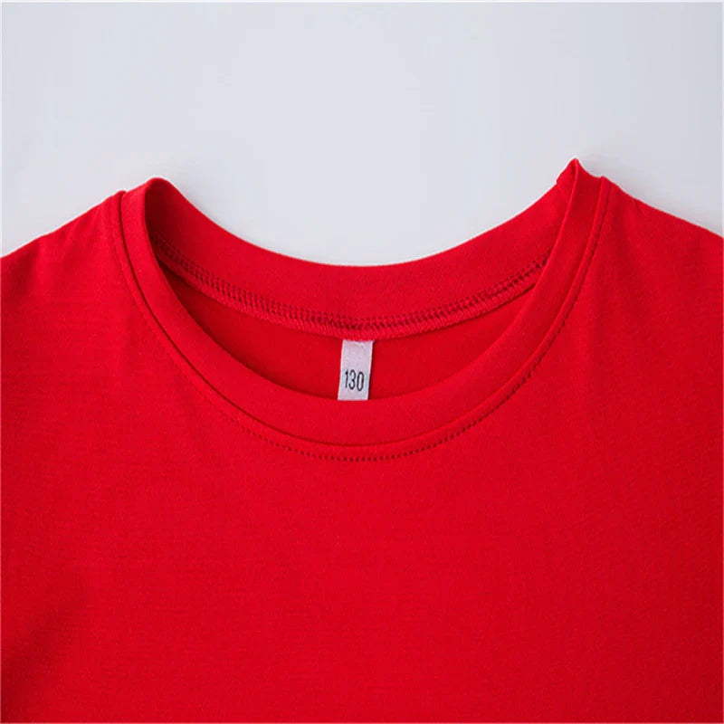 Kids Sets white T-Shirt Basketball shooting cool Boy black Girls red Casual Tops TShirt+Shorts Children's Summer Short Sleeve