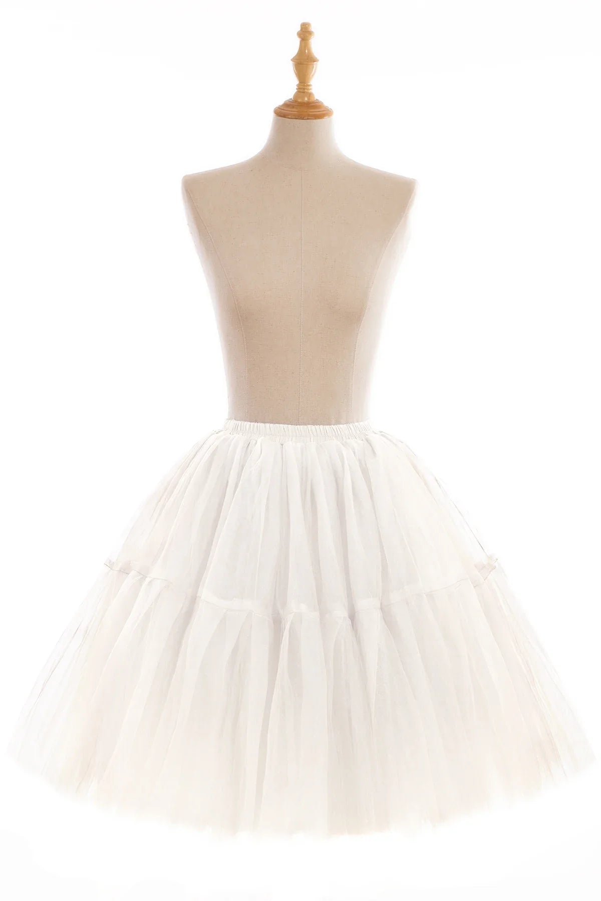 6 Layers Fluffy Ball Gown Women Short Skirts Knee Length Tutu Dress Underskirt Soft Tulle Petticoat for Club Cosplay Marathon