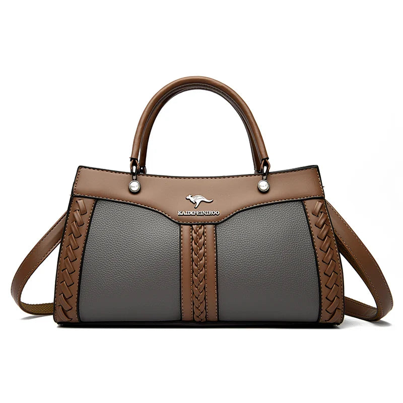 Luxury Designer Multi Layered Women's Handbag 2024 Trendy High Quality Soft Leather Messenger Bag Women's Shoulder Crossbody Bag