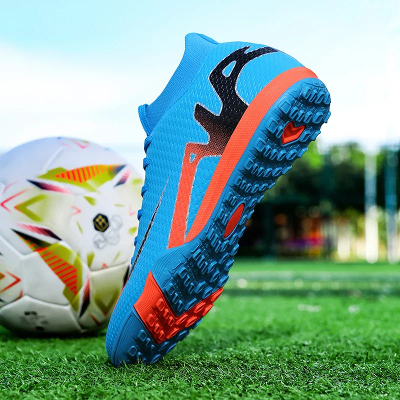 New Men Football Boots Grass Futsal Sneakers High-quality Match Cleats High-top Non-Slip Soccer Shoes Indoor Hot-selling Outdoor