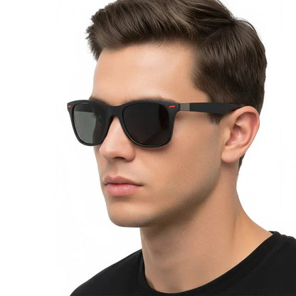 Polarized Sunglasses Men Women Classic Square Plastic Driving Sun Glasses Male Fashion Black Travelling Shades UV400