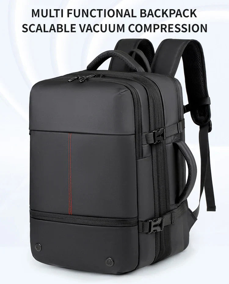 Men's Backpack with Expandable Vacuum Compression, Large Capacity, Dry and Wet Separation, Multifunctional Business Backpack for Short Business Trips