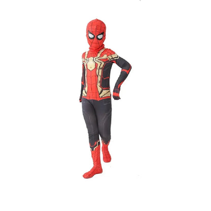 Kids Spiderman Costume Birthday Gift Party Dress Up Spiderman Classic Miles Superhero Kids Cosplay Costume Elasticity Jumpsuit