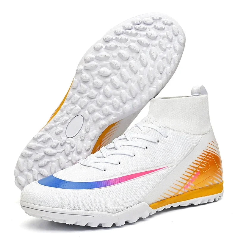 New Men Football Boots Match Outdoor Long Spikes Soccer Shoes Cleats Comfortable Training Sport Adult Breathable Boys Non Slip