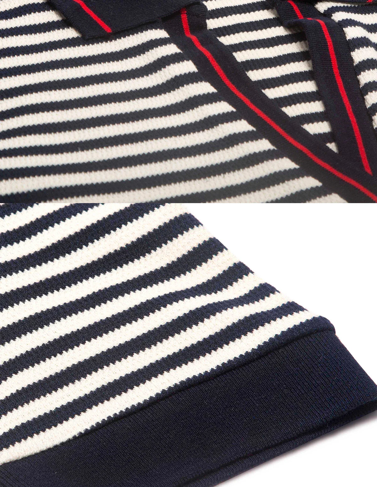 Fashion Stripe Knitted Polo Neck T Shirt For Women Soft Chic Short Sleeve Casual Pullovers 2025 Summer New Lady Street Tops