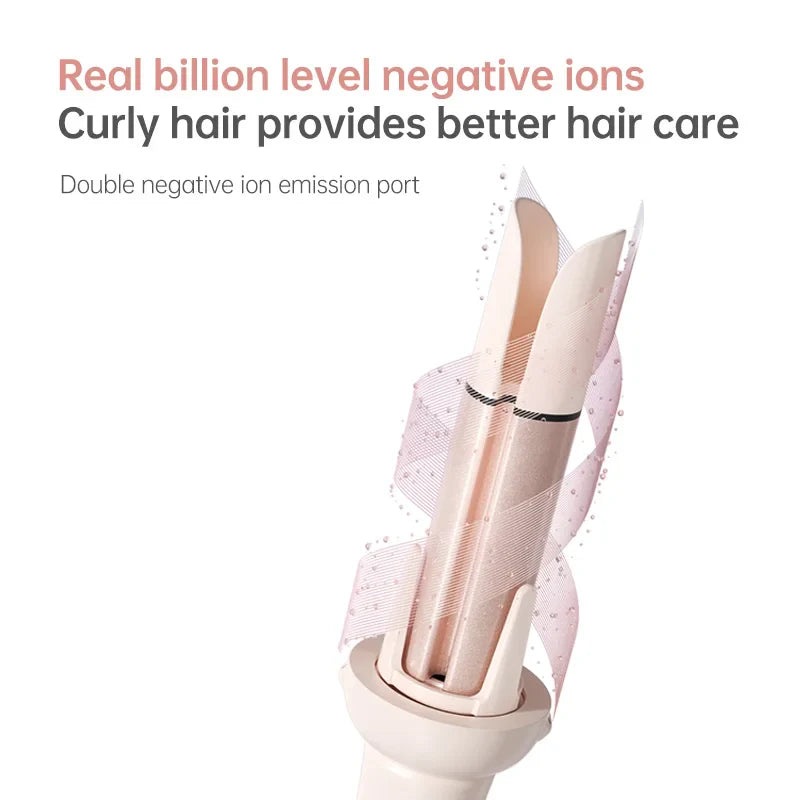 Automatic Hair Curler Negative Ion Ceramic Curling Iron - 40mm Large Wave Perm for Home Use, Lazy Person Electric Curling Wand