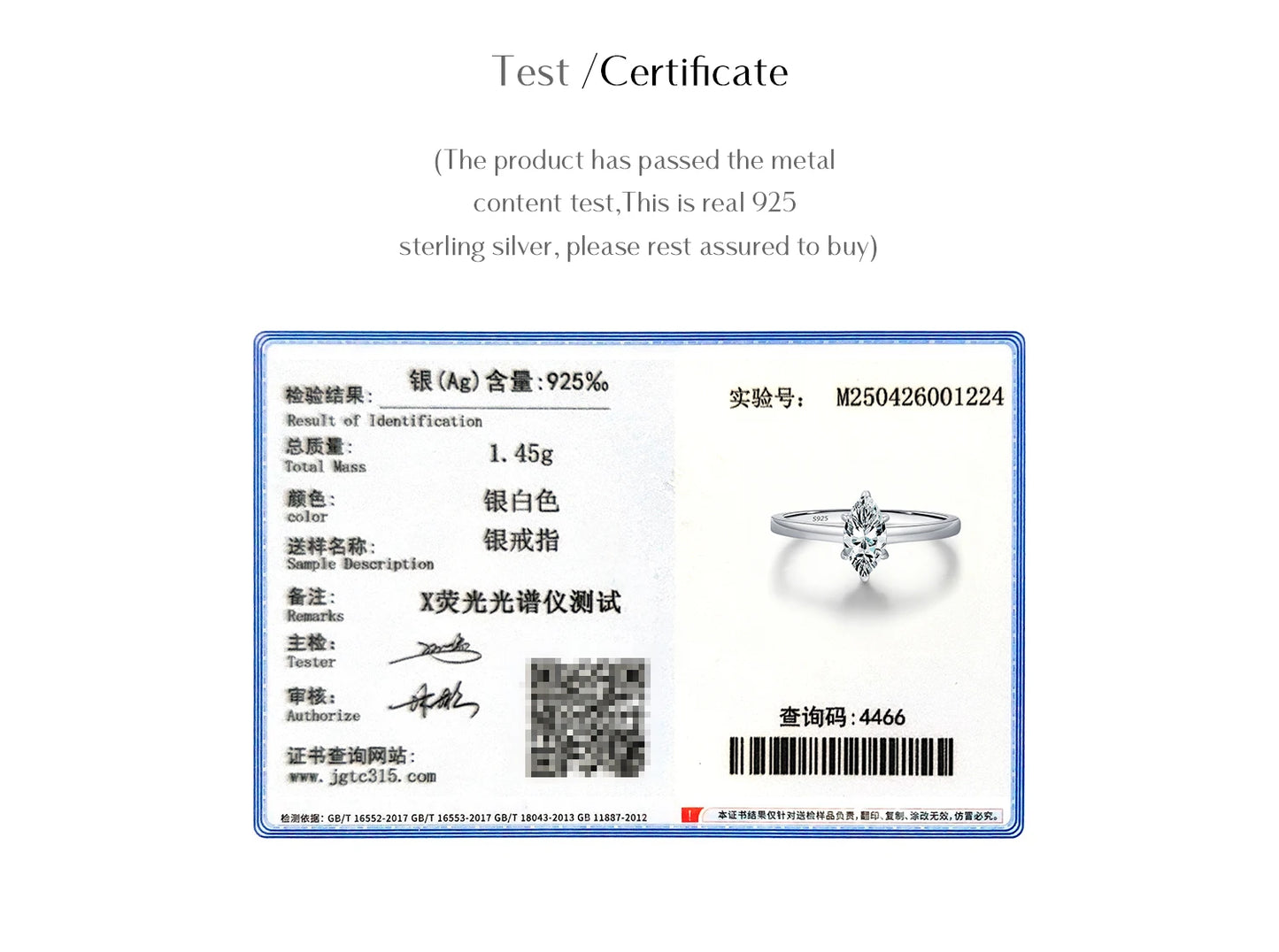 D Color Marquise Cut Rhombic Moissanite 925 Sterling Silver Luxury  Band Rings For Women Wedding Fine Jewelry Gifts