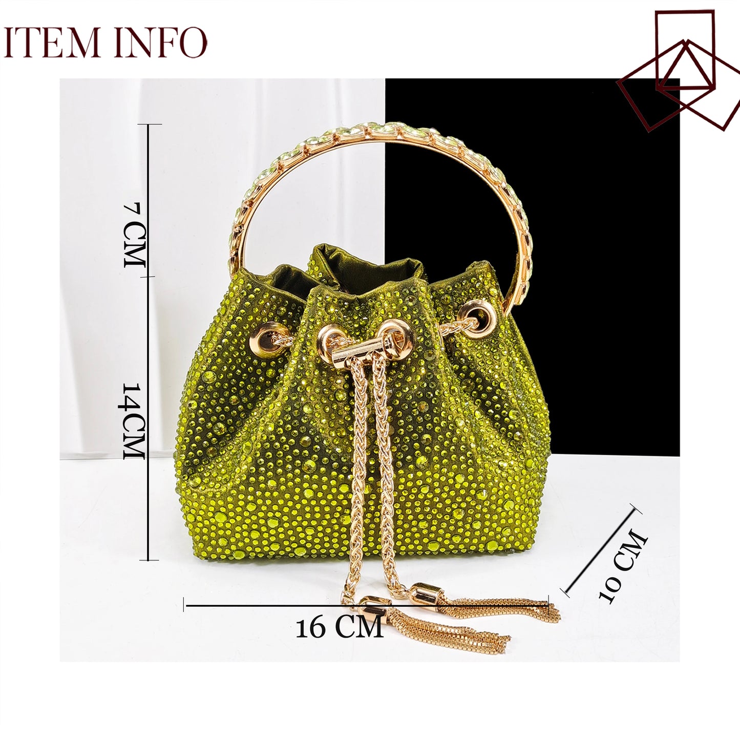 African popular pointed toe shoes anklet design and metal handle soft small bag high heels party shoes for women