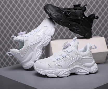 Children's Basketball  Sports Shoes Breathable Student White School Walking Shoes Anti-skid Boys Girls Casual Running Sneakers