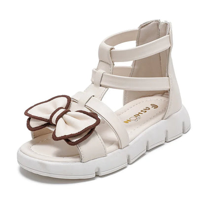 Girls Sandals Summer 2025 New Fashion Children Roman Shoes Middle and Large Children Soft Open Toe Little Girl Princess Shoes