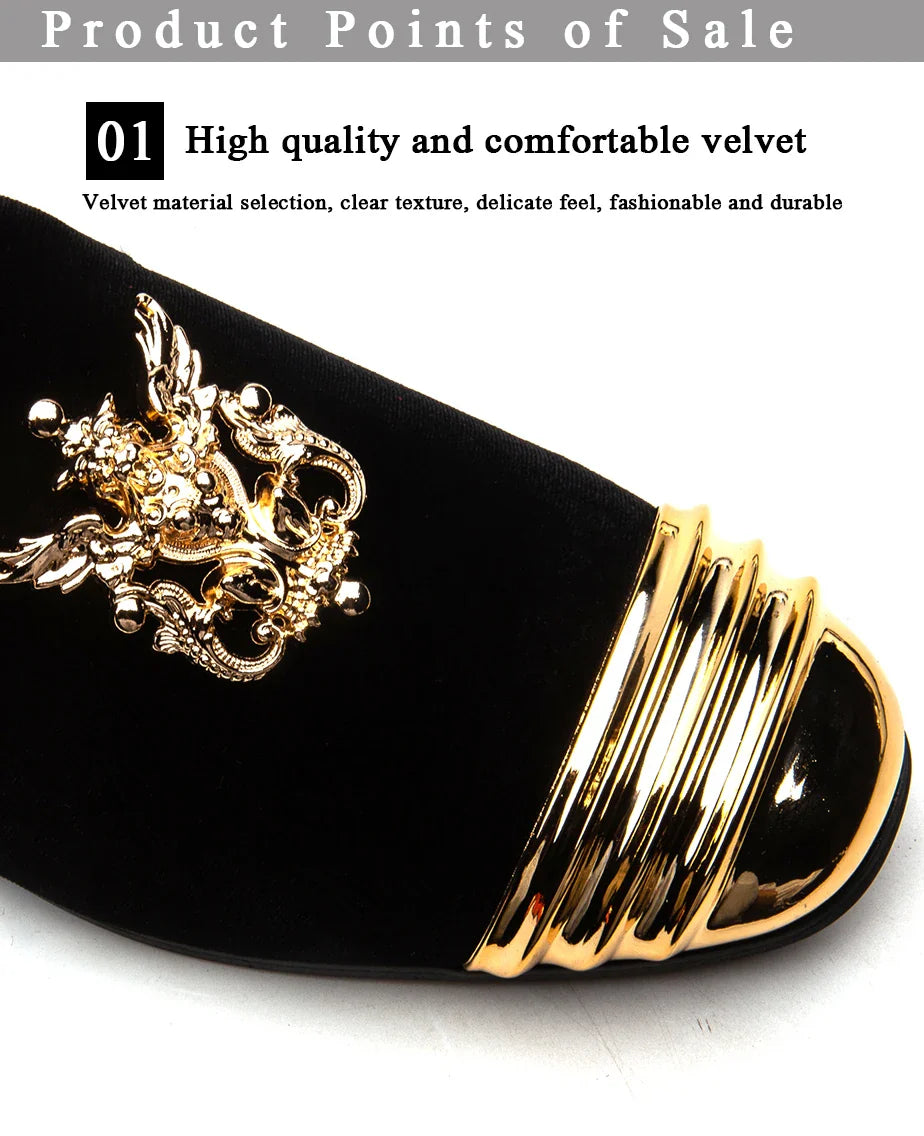 Men Party Flats Black Golden Formal Patchwork Tassel Suede Casuals Shoe Handmade Wedding Men Loafers Moccasins Dress Shoes