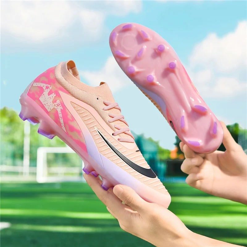 New Men Football Boots Training Breathable Soccer Shoes Wholesale Unisex Professional Ultralight Indoor Futsal Drop Shipping