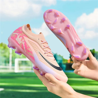 New Men Football Boots Training Breathable Soccer Shoes Wholesale Unisex Professional Ultralight Indoor Futsal Drop Shipping