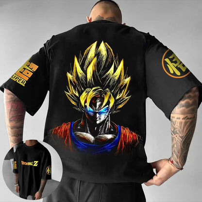 T-Shirt Summer New Men's Street Hip Hop Loose Casual American Trend Short Sleeve Top