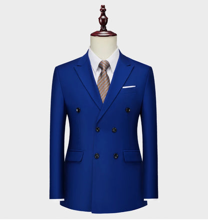 Men's Slim Fit 2 Piece Suit Elegant Business Wedding Party Blazer Jacket PantsElevate Your Look