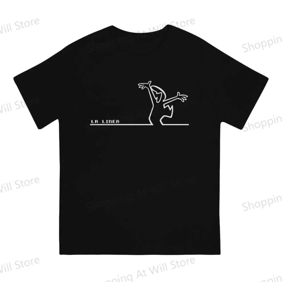 men's and women's casual T-shirts La Linea The Line Osvaldo Cavandoli TV Round neck short sleeved T-shirt Street Clothing S-6XL