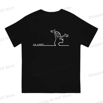 men's and women's casual T-shirts La Linea The Line Osvaldo Cavandoli TV Round neck short sleeved T-shirt Street Clothing S-6XL