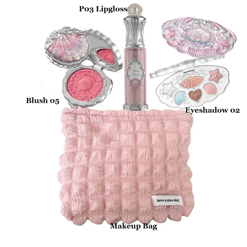 Makeup Set Box Full Swan Bear Garden Collection Embossed Blush Shine Lipstick Kit Foundation  All in Maquiagem Kit