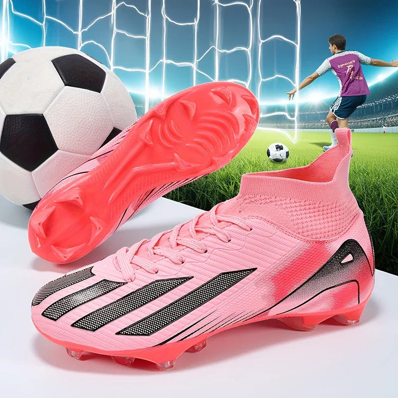 New Men Football Boots Cleats Boys Ultralight Sport Soccer Shoes Adult Professional Non-Slip Comfortable Training Match Grass