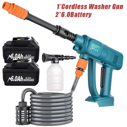 Cordless High Pressure Car Washer Gun For Makita 18V BL1830 Battery Electric Water Spray Gun Home Garden Cleaning Power Tool