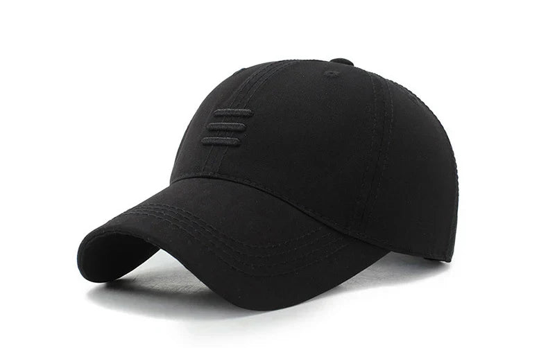 Three Horizontal Lines Embroidery Baseball Caps Spring and Autumn Outdoor Adjustable Casual Hats Sunscreen Hat