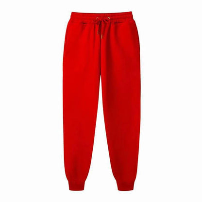 Men's Sweatpants Autumn and winter Fleece Pants Sport Long Pants Casual Drawstring Jogger Pants Pockets  Keep warm Trousers