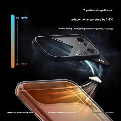 Frosted Mobile Phone Case for IPhone 17 Pro Max Luminous Translucent Full-Inclusive Anti-fall Magnetic Phone Case Unique