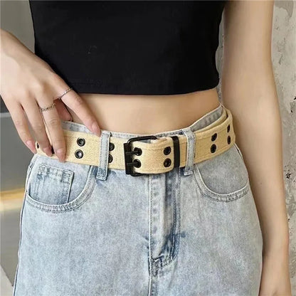 Men Belts Canvas Nylon Webbing Belt Fashion Casual Designer Unisex Belts High Quality Sports Military Strap Cargo Pants Belt