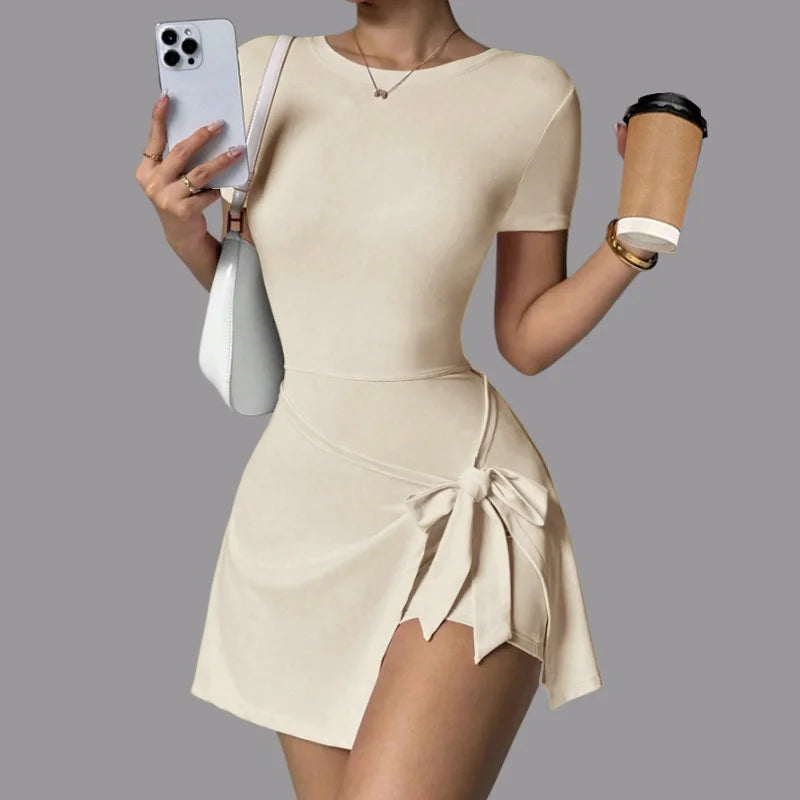 Tennis Skirts Sports Dress Golf Gym Yoga Dresses Women Girl Running Workout Long Skirt Fitness One Piece Dress