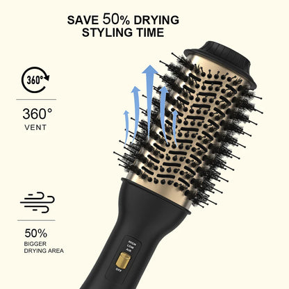 4 IN 1 Hot Air Brush One-Step Hair Dryer And Volumizer Styler and Dryer Blow Dryer Brush Professional 1000W Hair Dryers