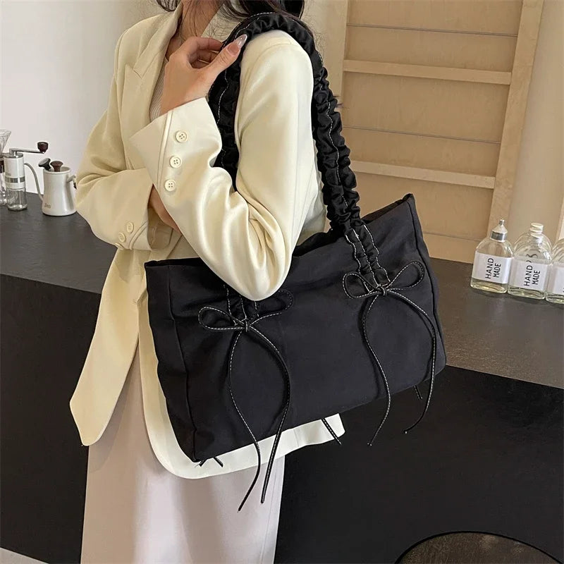 Solid Color Nylon Casual Shoulder Bags Large Capacity High Quality Versatile Crossbody Bags for Women 2025 Fashion Hot Sale