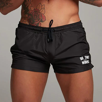 Men's Swimsuit Swim Shorts Summer Casual Beach Board Shorts   for Men Quick Dry Running Surf Fitness Gym Shorts Zipper Pocket