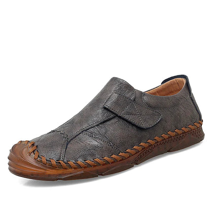 Breathable Genuine Leather Men Shoes Summer Slip On Loafers Men Casual Leather Shoes Blue Flats Hot Sale Driving Shoes Moccasins