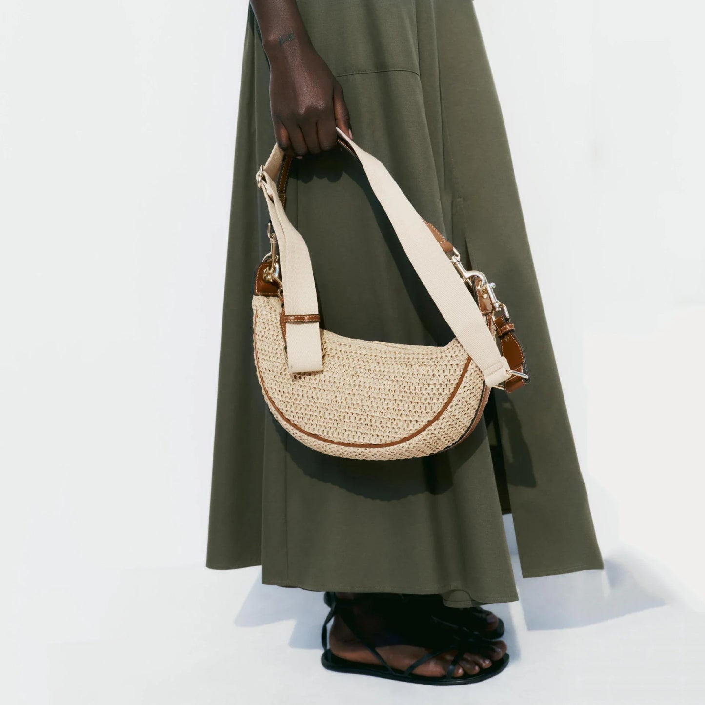 Summer新款女包女士肩斜挎包 Armpit Bag Straw Bag Seaside Beach Bag Woven Bag