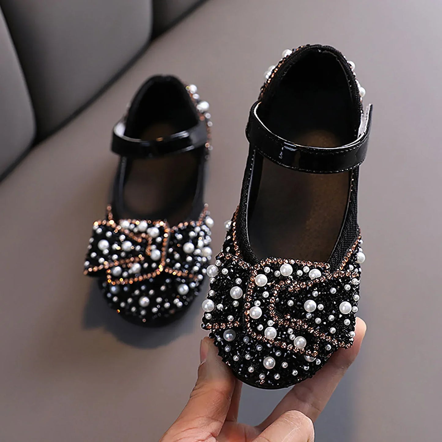 Sandals Toddler Girl Childrens Shoes Pearl Rhinestones Shining Kids Shoes Baby Girls Shoes Girls Thong Sandals Size 3