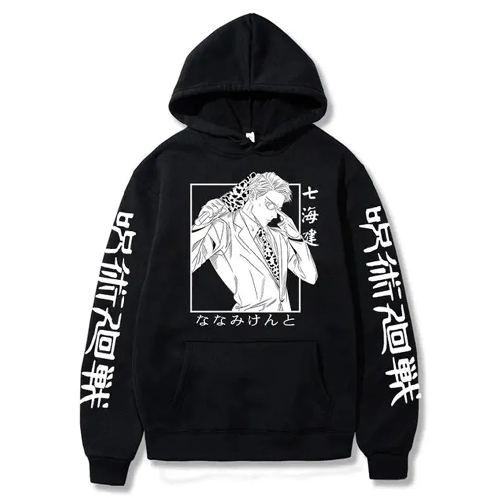 hoodies for man 3D Anime Satoru Gojo Printing Hooded Men Women Hoodies Prevalent Harajuku Manga Unisex Sweatshirt Men's clothing