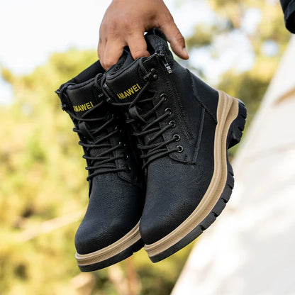 Waterproof Safety Shoes Comfort Men for Work Steel Toe Industrial Boots Man Protection Kevlar insoles Platform Boots