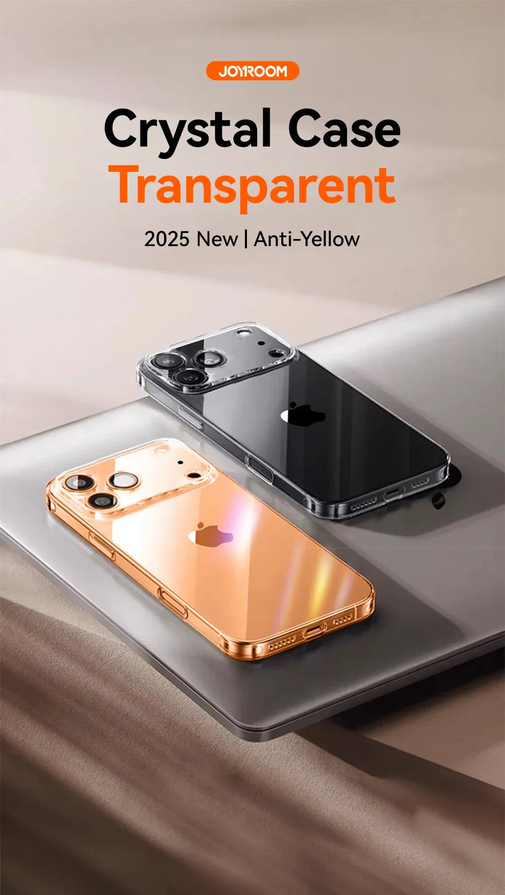 iPhone 17 16 15 Pro Max Case Lens Protection Anti-Yellow Case For iPhone 17 16 Pro Max Transparent Shockproof Cover